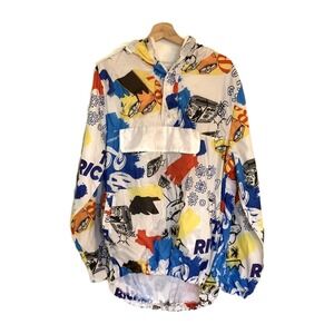 Rebel Minds Windbreaker Size Large Money‎  All Over Print Street Wear Rare